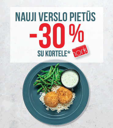 Dienos pietums -30% nuolaida su NORIU kortele!