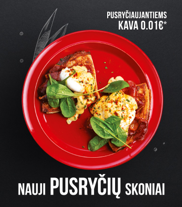 Pusryčiaujantiems kava 0,01eur