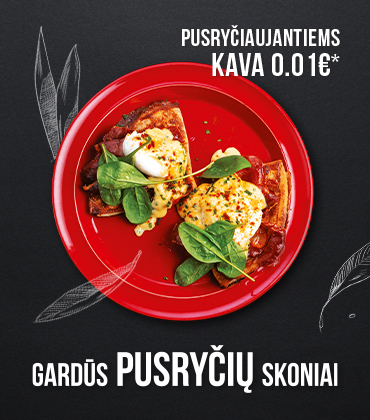 Pusryčiaujantiems kava 0,01eur
