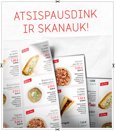 La Crepe NUOLAIDŲ KUPONAI